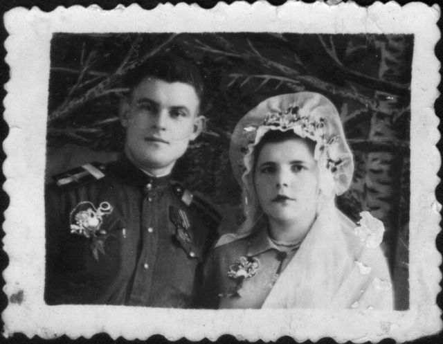 Hochzeitsbild Agafia K. 3. Februar 1950