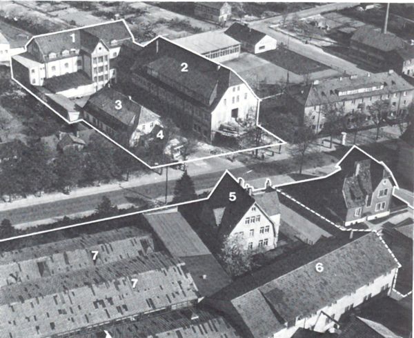 Aluminiumwerke Luftbild 1957